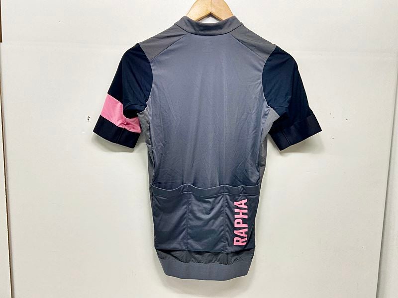 ラファ rapha プロチームジャージ　メンズS ホワイト×グレイ　中古美品 ラファ rapha プロチームジャージ メンズS ホワイト×グレイ 中古美品