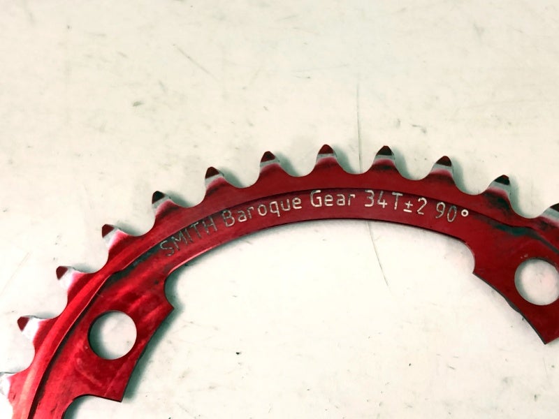 SMITH Baroque Gear 34T±2 90° チェーンリング スミス SMITH バロックギア BAROQUE GEAR 34T チェーンリング