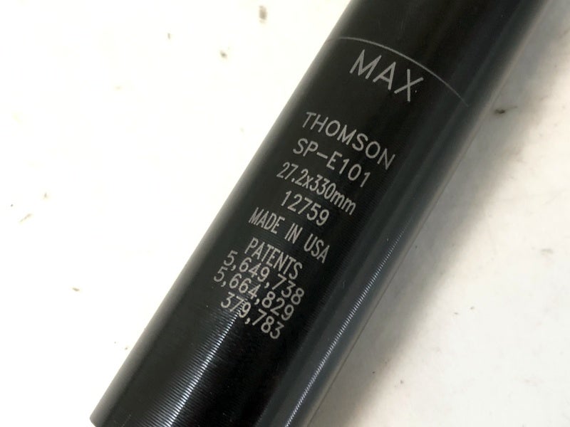 トムソン THOMSON エリート ELITE SEATPOST 27.2mm/330mm シートポスト