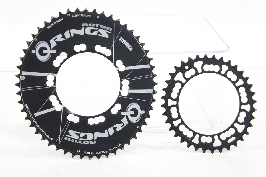 ROTOR エアロ チェーンリング 52/36T 110BCD ◇◇ローター ROTOR Q-RINGS 52-36T 110BCD アウター インナー 楕円
