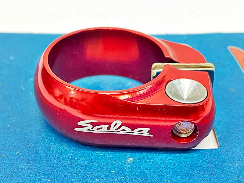 超美品 サルサ SALSA シートクランプ SEAT COLLAR 32.0 レッド