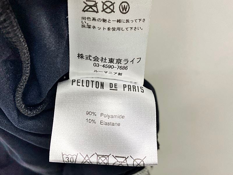 プロトンドパリ PELOTON DE PARIS 半袖サイクルジャージ XLサイズ ブラック