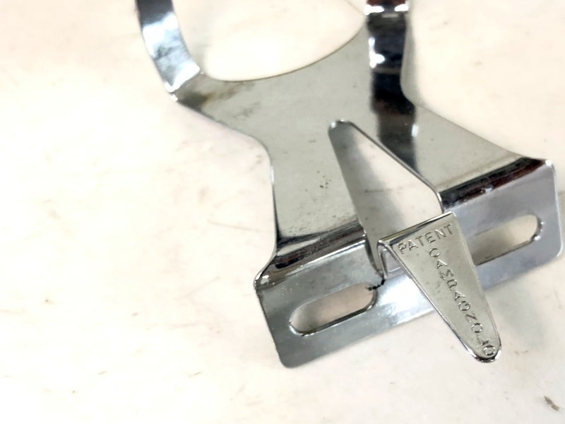 Campagnolo ビンテージ フラットペダル トゥクリップ付 未使用品 カンパニョーロ CAMPAGNOLO 鉄製トゥークリップ TOE CLIP